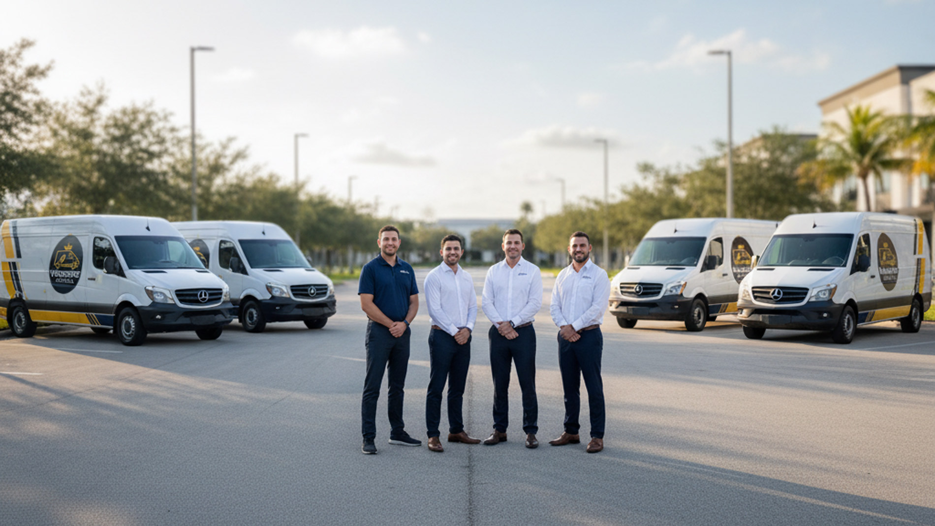 Mercedes Sprinter van in professional setting