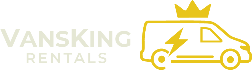 VansKing Rentals Logo - Crown with Van